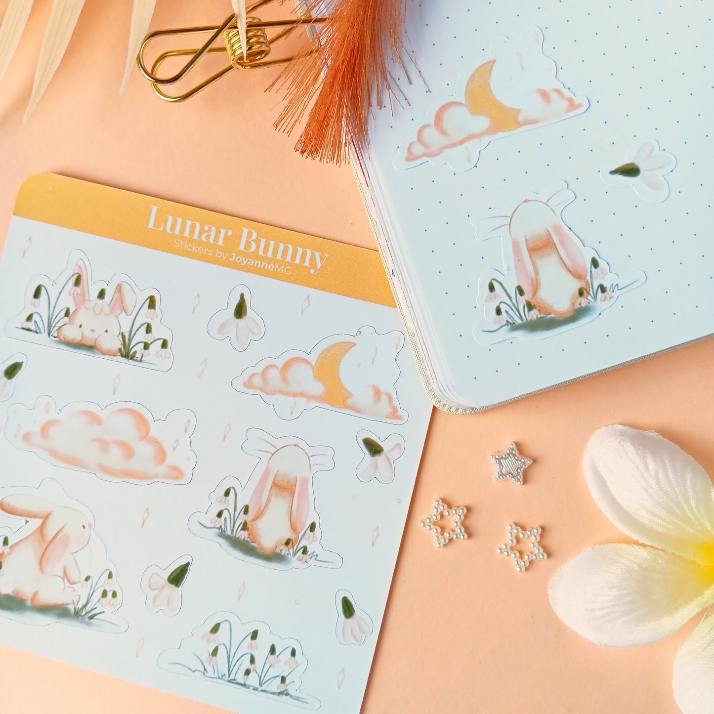 Lunar Bunnies Sticker Sheet