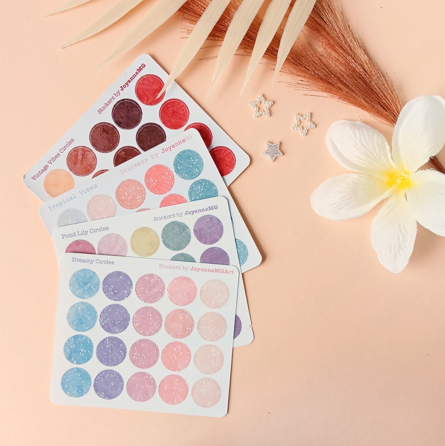 Color Circles Sticker Sheets