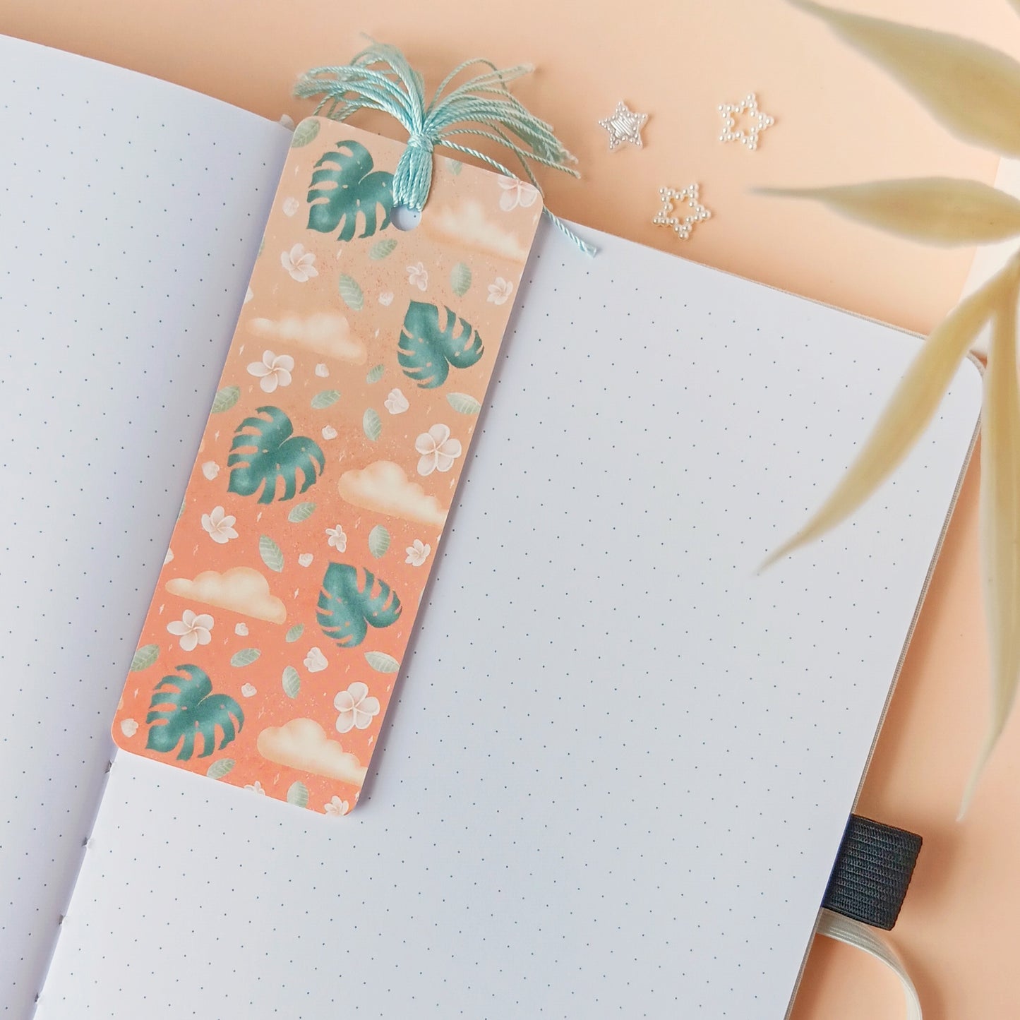 Dreamy Tropical Pattern Bookmark