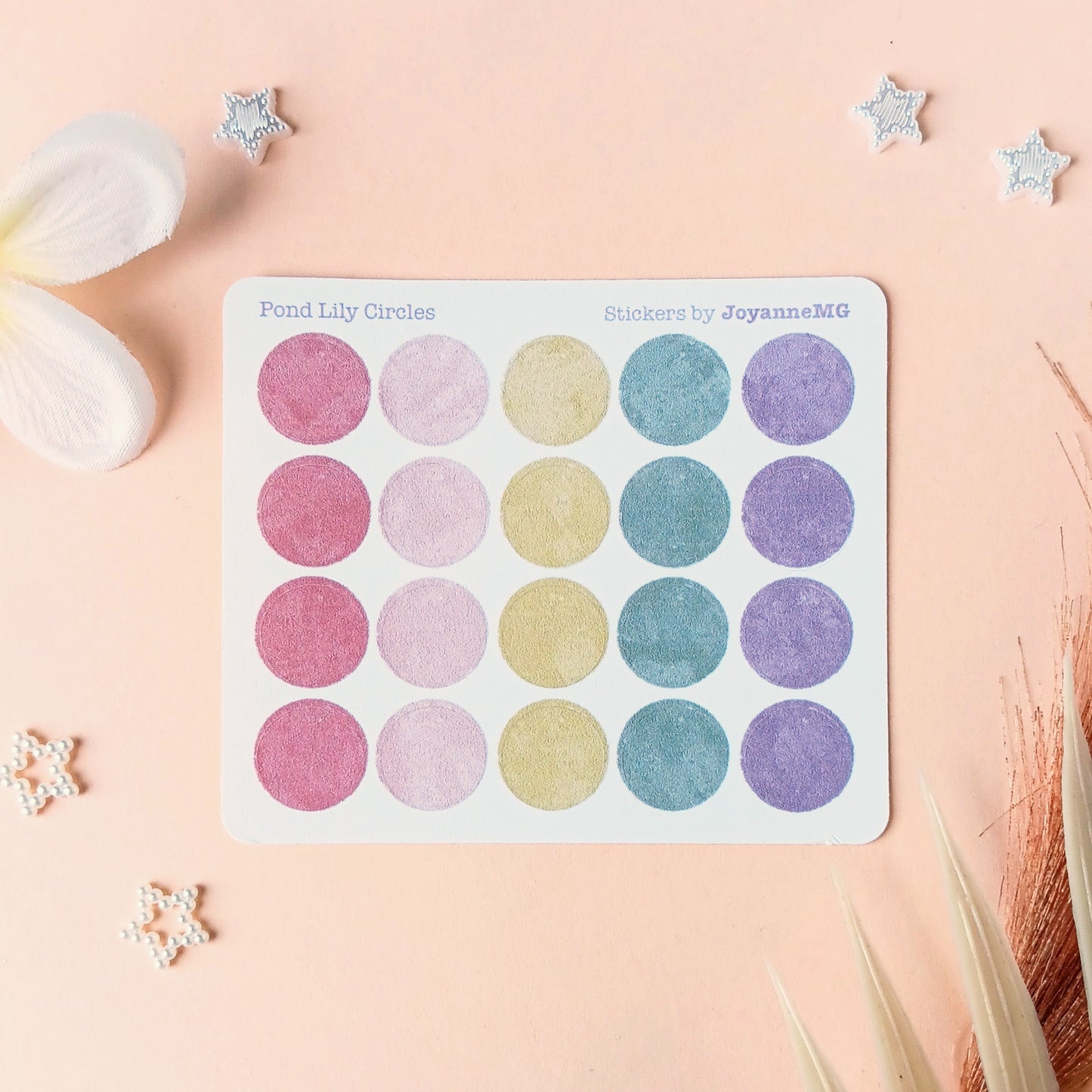 Color Circles Sticker Sheets