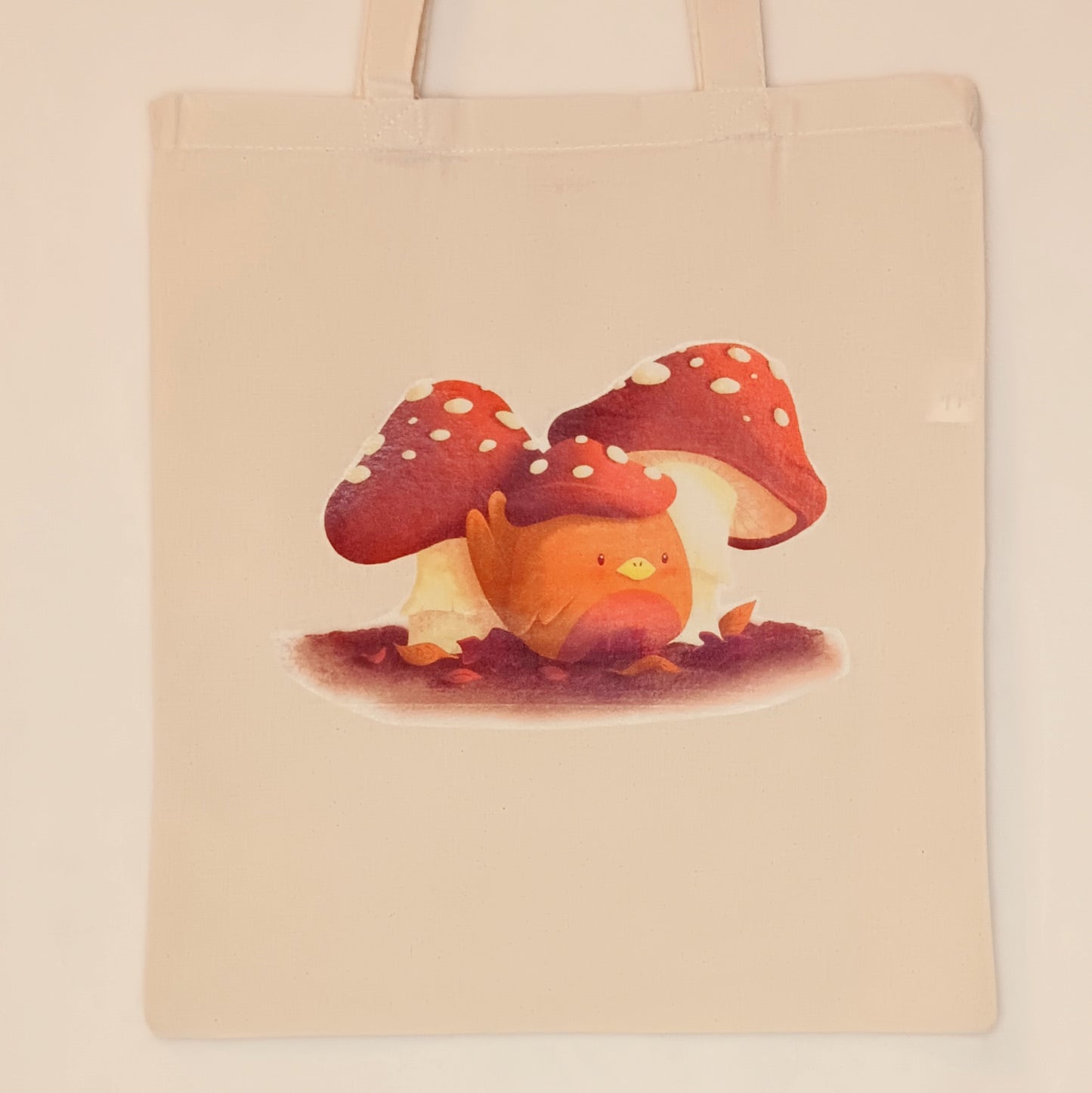 Mushroom Bird Tote Bag