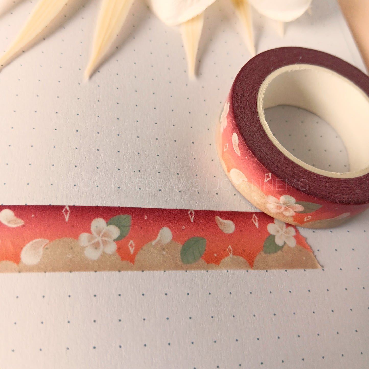 Sunset Flower Washi Tape