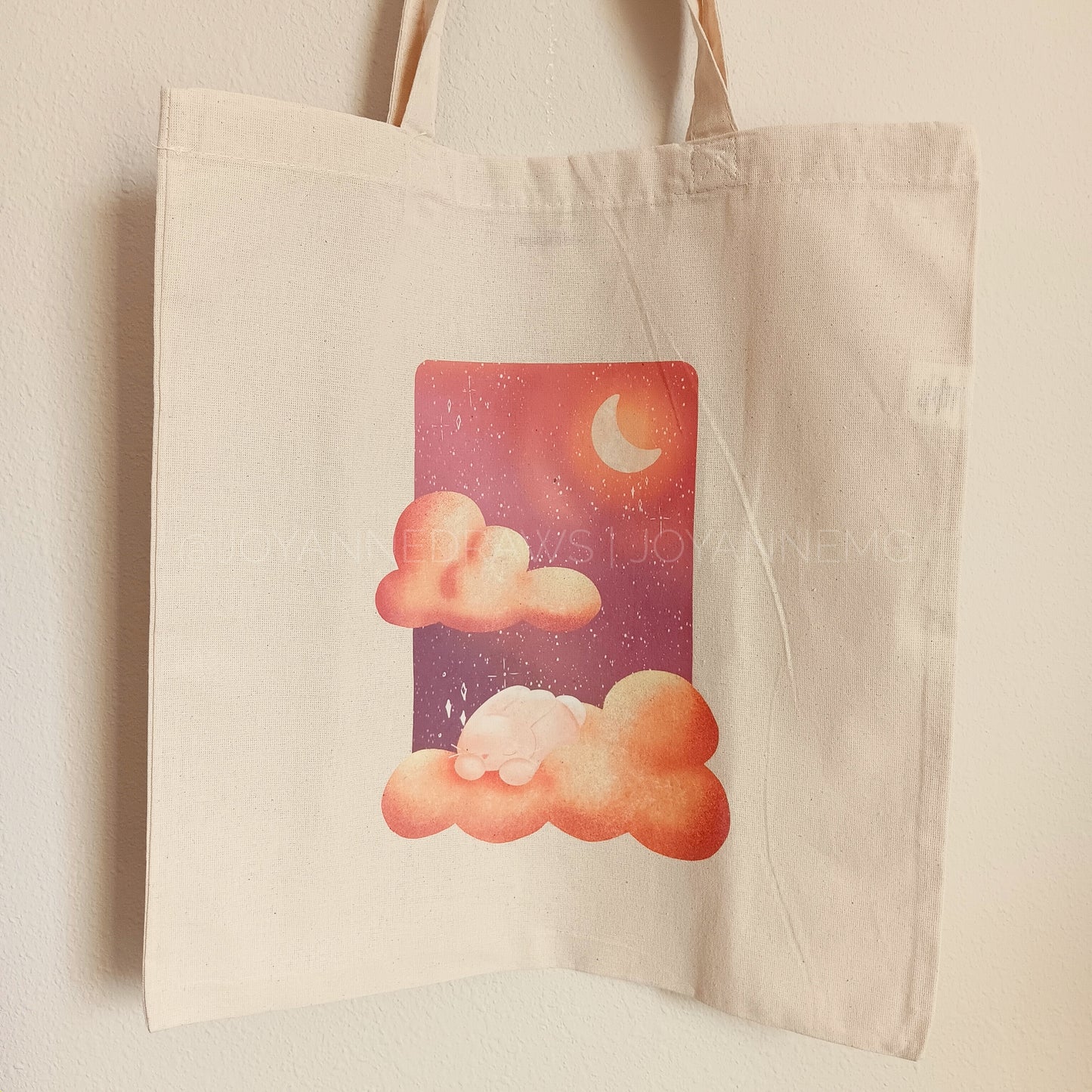 Sleepy Bunny Tote Bag