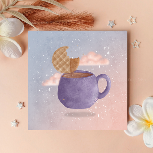 Dreamy Coffee and Stroopwafel Art Print