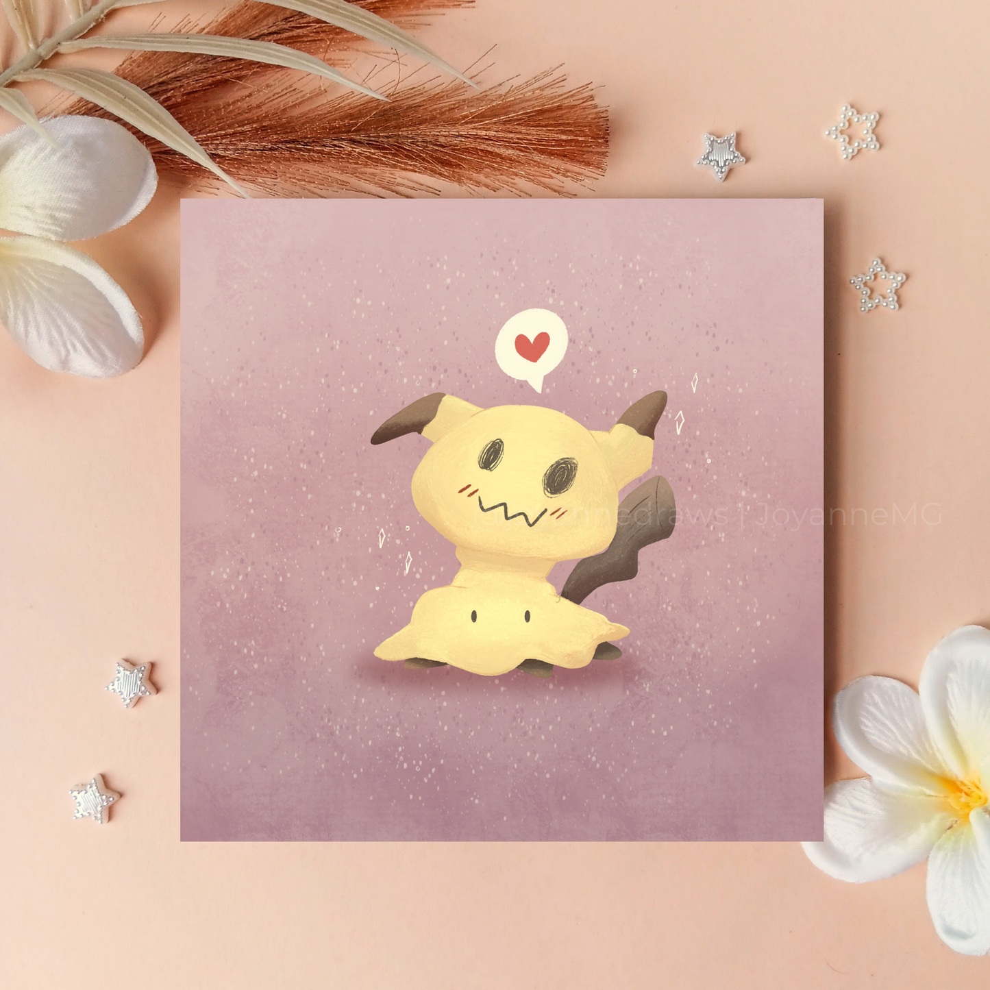 Cute Mimikyu Art Print