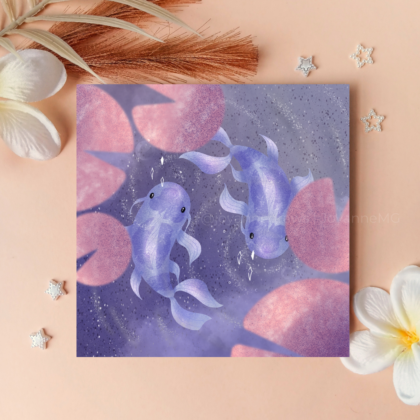 Koi Fish Galaxy Art Prints