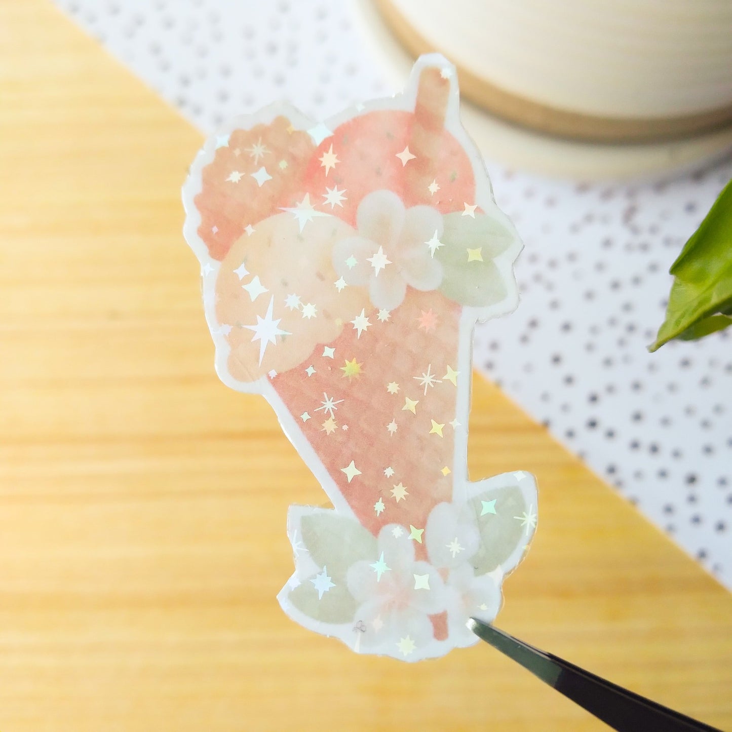 Tropical Ice Cream Vinyl Sticker