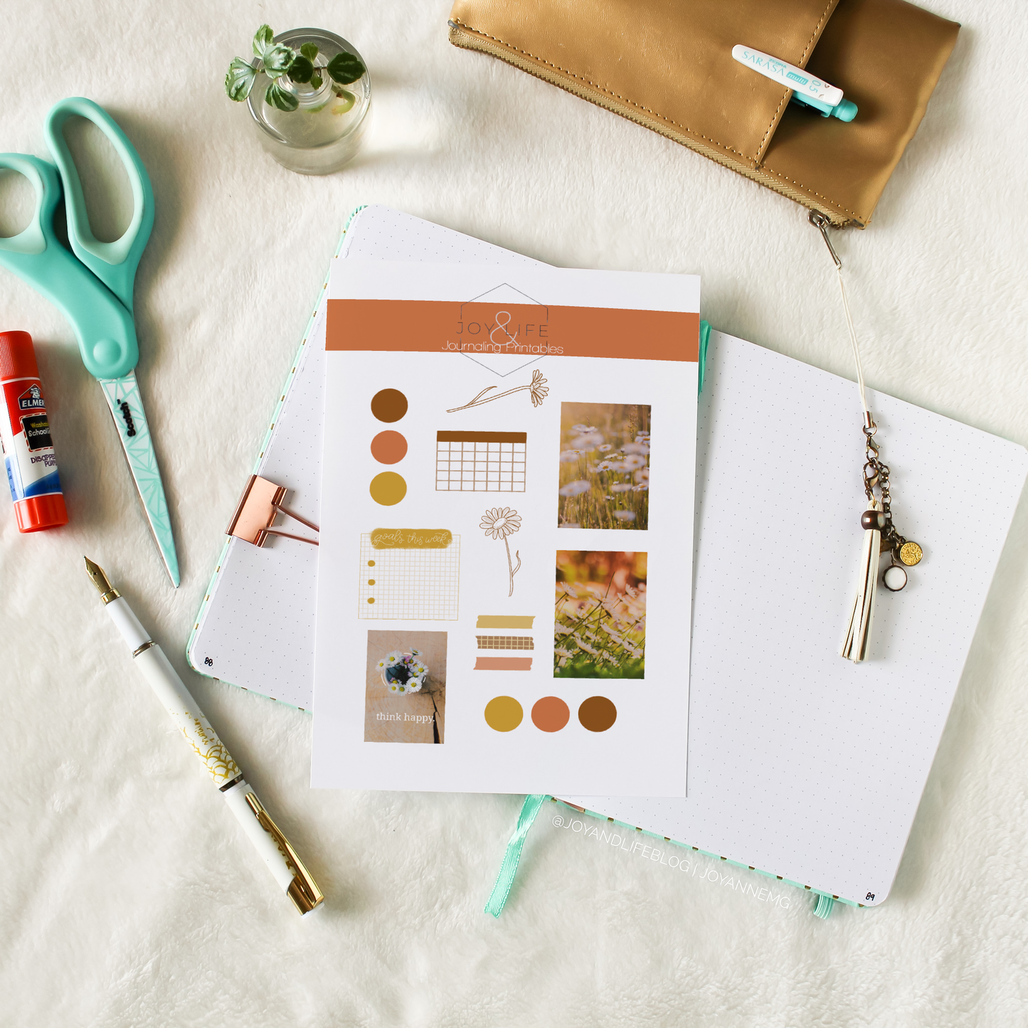 Daisy Theme Journaling Printable