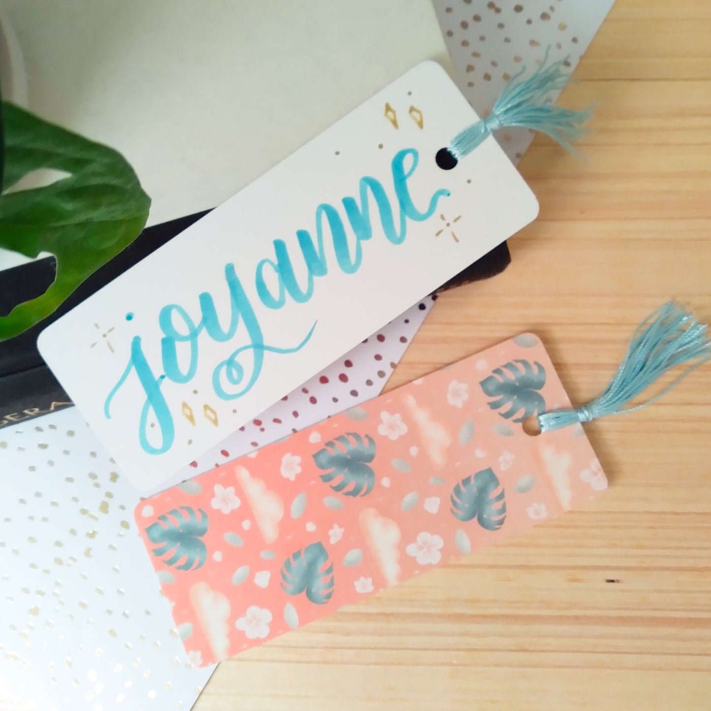 Dreamy Tropical Pattern Bookmark
