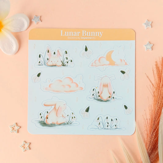 Lunar Bunnies Sticker Sheet