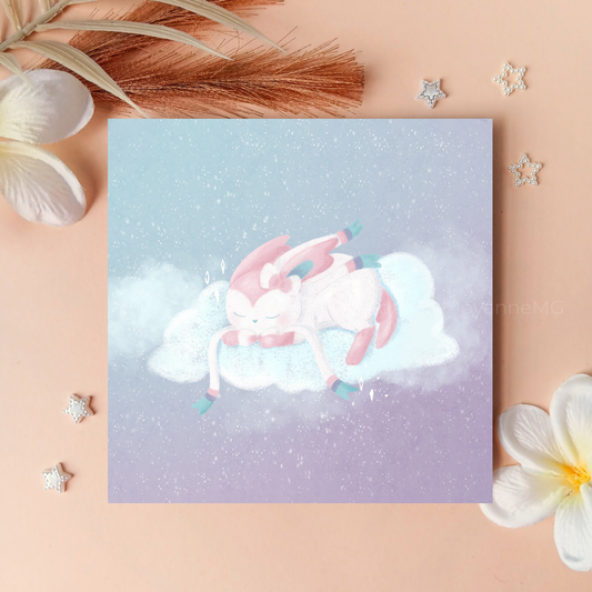 Sleepy Fairy Eeveelution Art Print