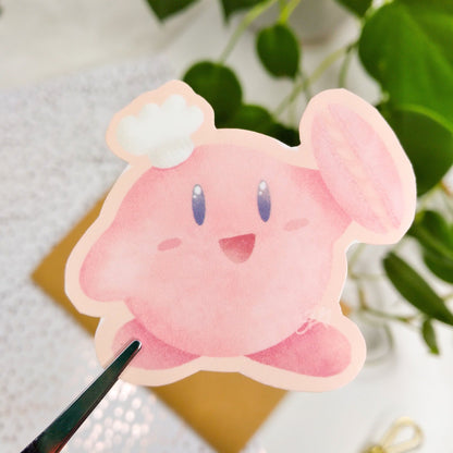 Pink Macaron Chef Sticker
